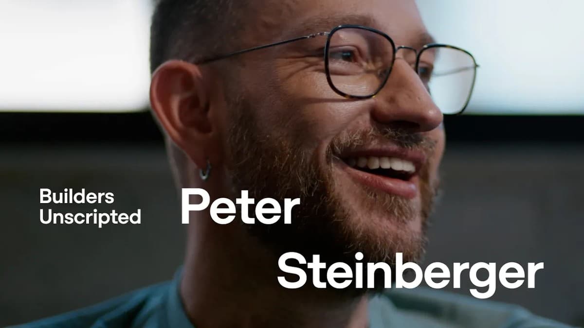Peter Steinberger i OpenAIs Builders Unscripted-serie, der han forteller om hvordan OpenClaw ble til