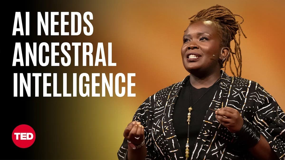 Nanjira Sambuli holder foredrag om ubuntech og afrikansk AI-utvikling på TED2025