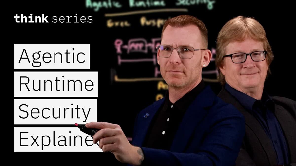 Bob Kalka og Tyler Lynch fra IBM forklarer sikkerhet for AI-agenter