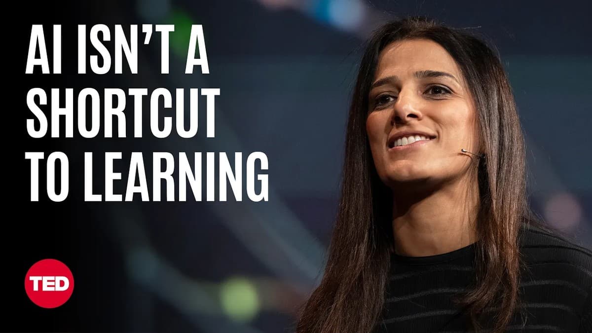 Priya Lakhani speaking at TEDNext 2025 about AI in education