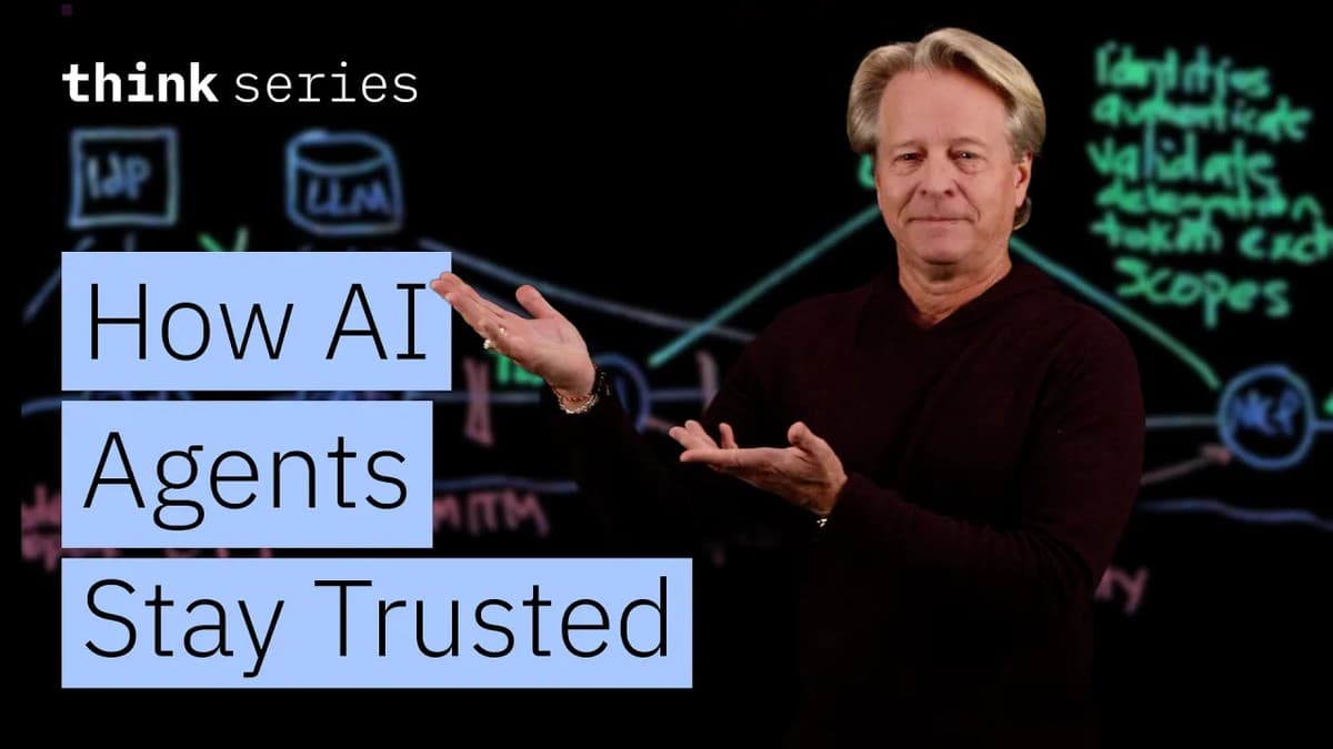 Grant Miller fra IBM forklarer hvordan man sikrer tillitskjeden i agentbaserte AI-systemer med tokens og delegering.