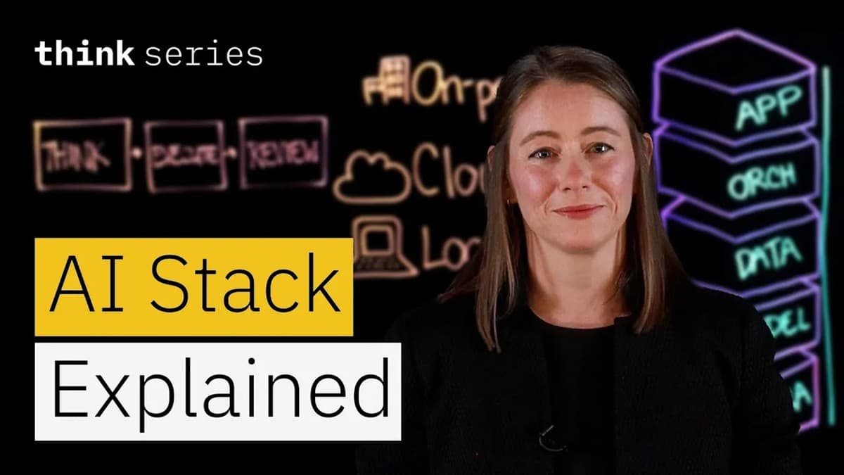 YouTube-oppsummering: What Is an AI Stack? LLMs, RAG, & AI Hardware