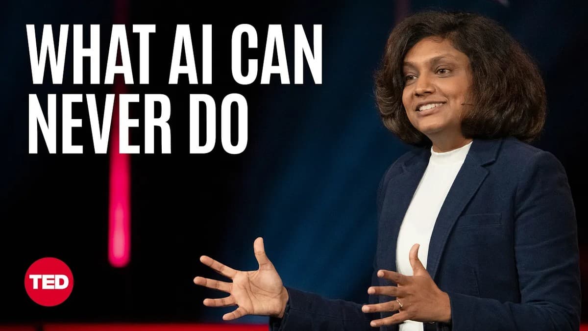 Priyanka Vergadia på TED-scenen under TEDNext 2025